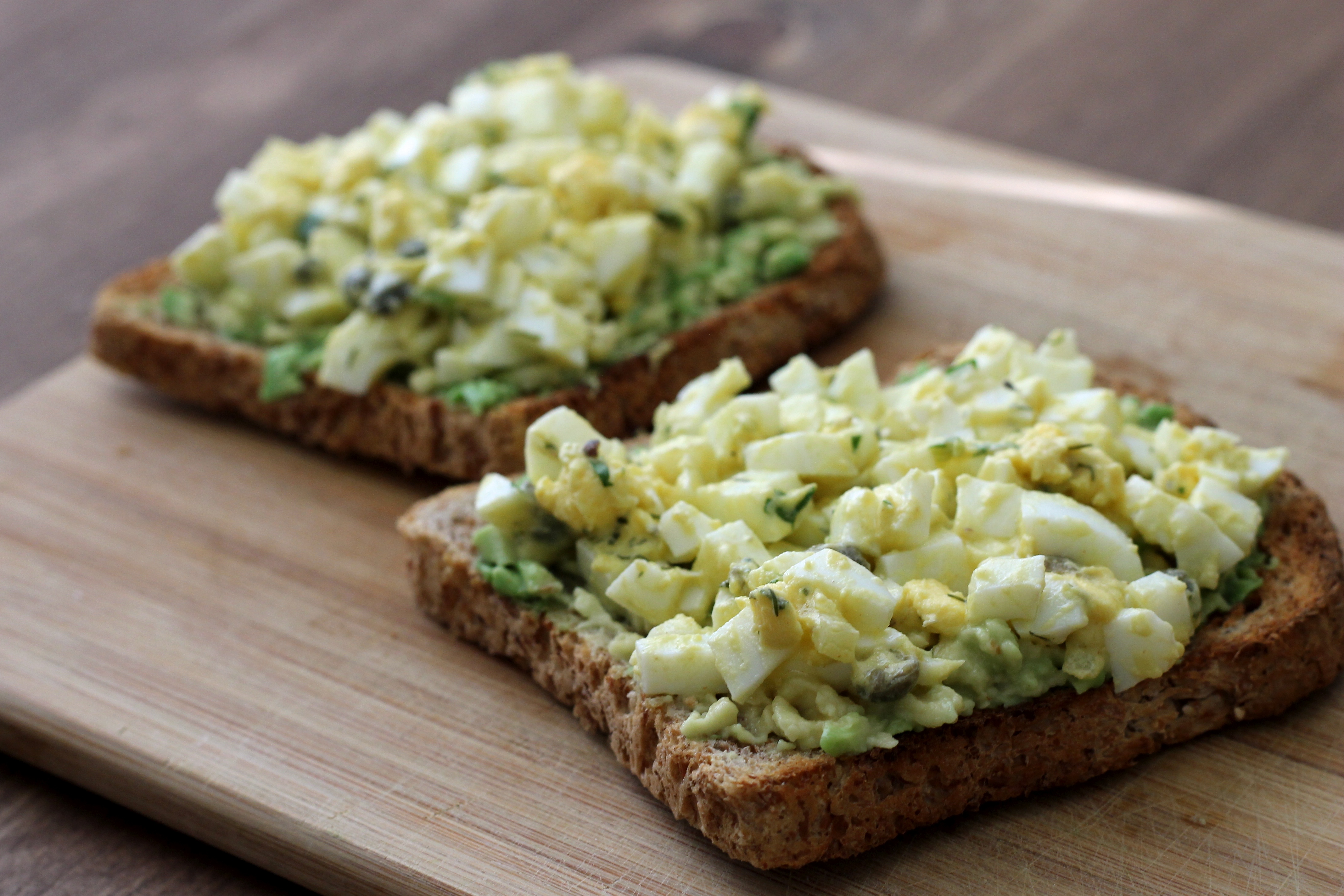 Herb-dijon egg salad tartines – Strong Roots Nutrition